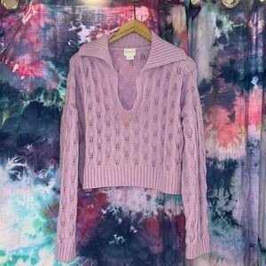 NWOT Cher Knit Sweater: Wisteria Purple